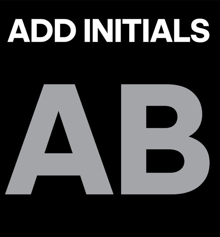 Add SILVER Initials 20MM