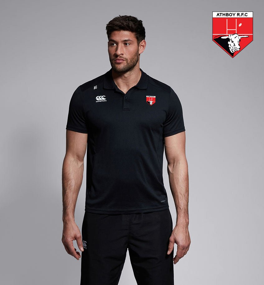 Athboy RFC Canterbury Club Black Polo Shirt - Team Wear Store.ie