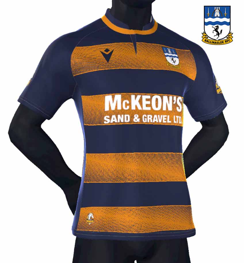 Ballinasloe RFC Broncos Macron Rugby Jersey - Team Wear Store.ie