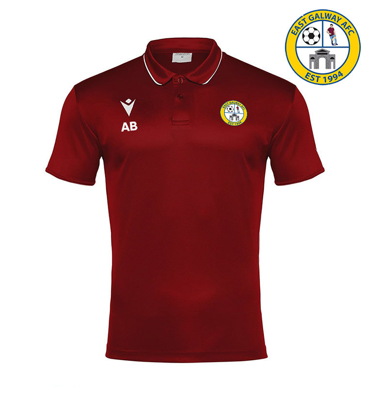 East Galway AFC Macron Draco Polo Maroon
