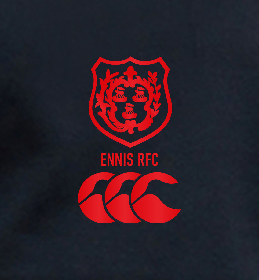 Ennis RFC Canterbury CCC Club Custom Lightweight Black Hoody