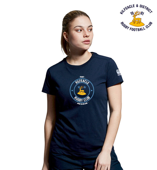Kilfeacle & District RFC Canterbury Round Print Navy Tee
