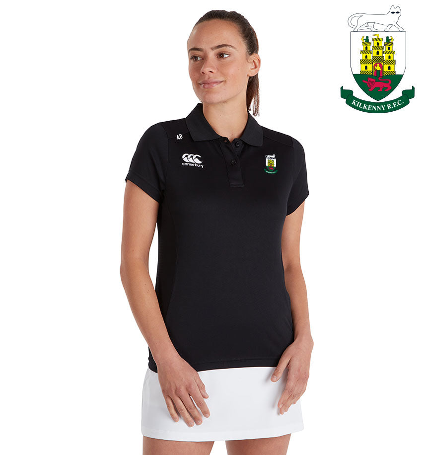 Kilkenny RFC Canterbury Club Black Polo Shirt