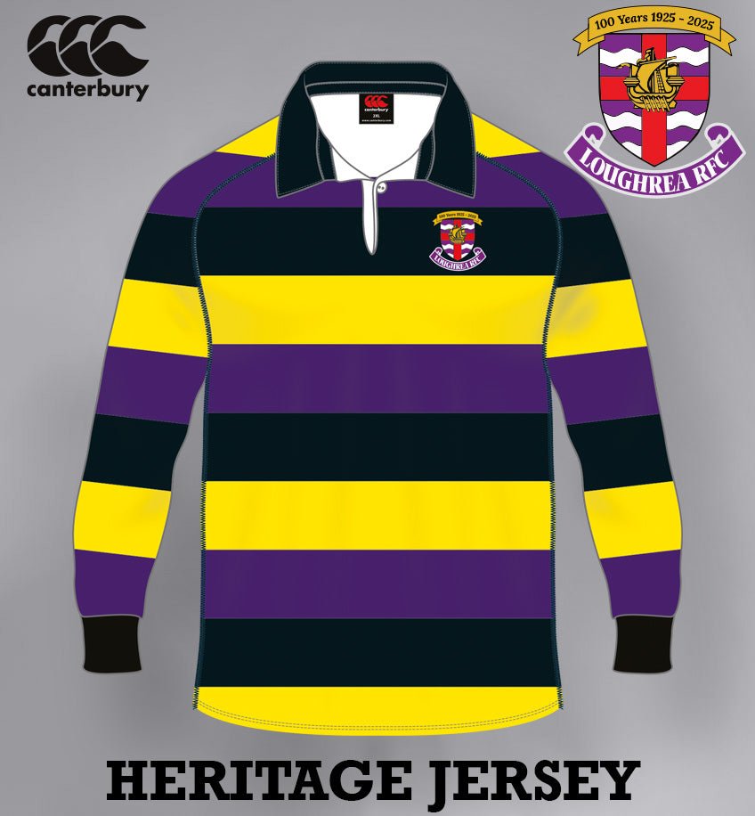 Loughrea RFC 100th Anniversary Canterbury Rugby Jersey - Stock Available Now - Team Wear Store.ie