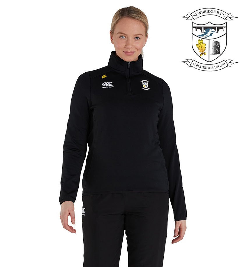 Newbridge RFC Canterbury Club 1/4 Zip Mid Layer Womens Training Top - Team Wear Store.ie