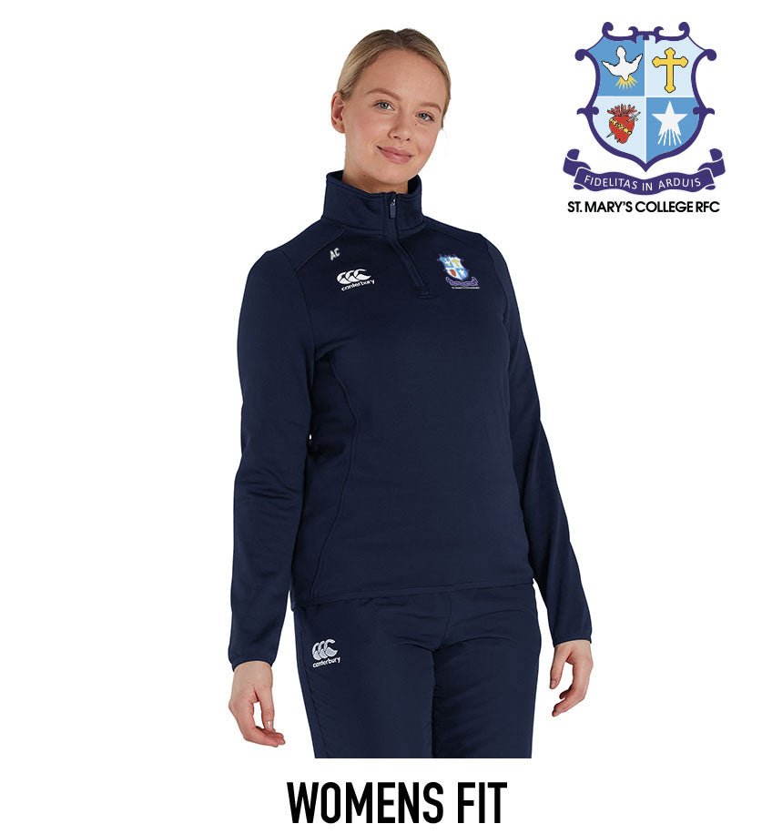 St. Mary's College RFC Canterbury Club GIRLS 1/4 Zip Training Top - Team Wear Store.ie