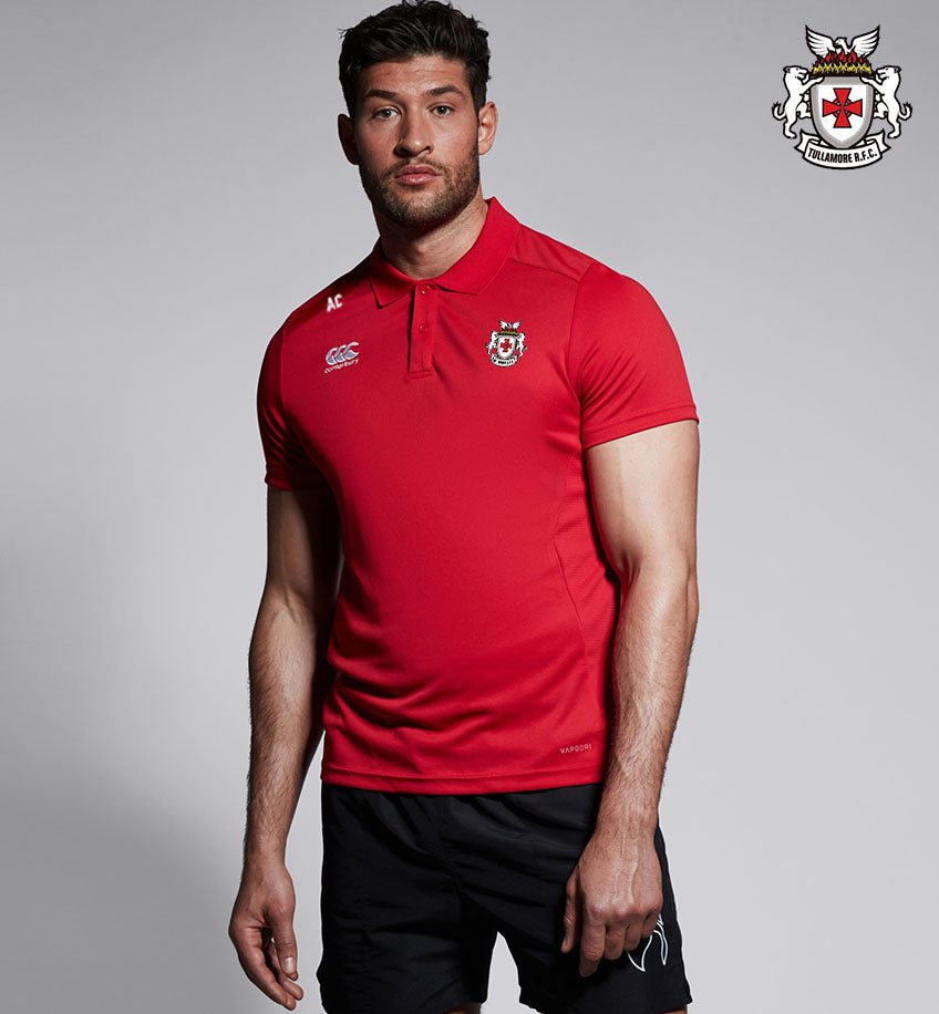 Tullamore RFC Canterbury Club Red Polo Shirt - Team Wear Store.ie