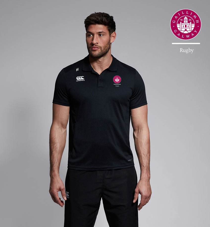 University of Galway RFC Canterbury Club Black Polo Shirt - Team Wear Store.ie