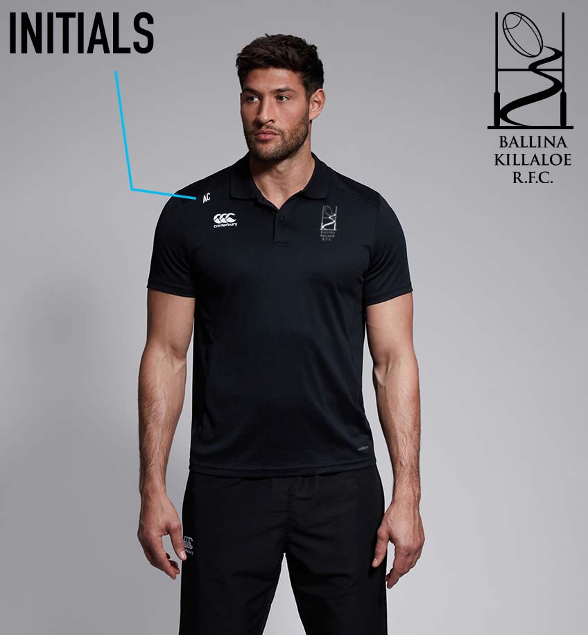 Ballina Killaloe RFC Canterbury Club Black Polo Shirt - Team Wear Store.ie