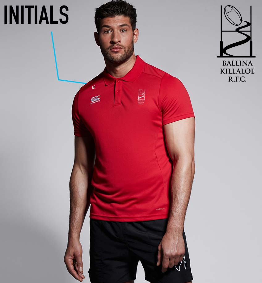 Ballina Killaloe RFC Canterbury Club Red Polo Shirt - Team Wear Store.ie