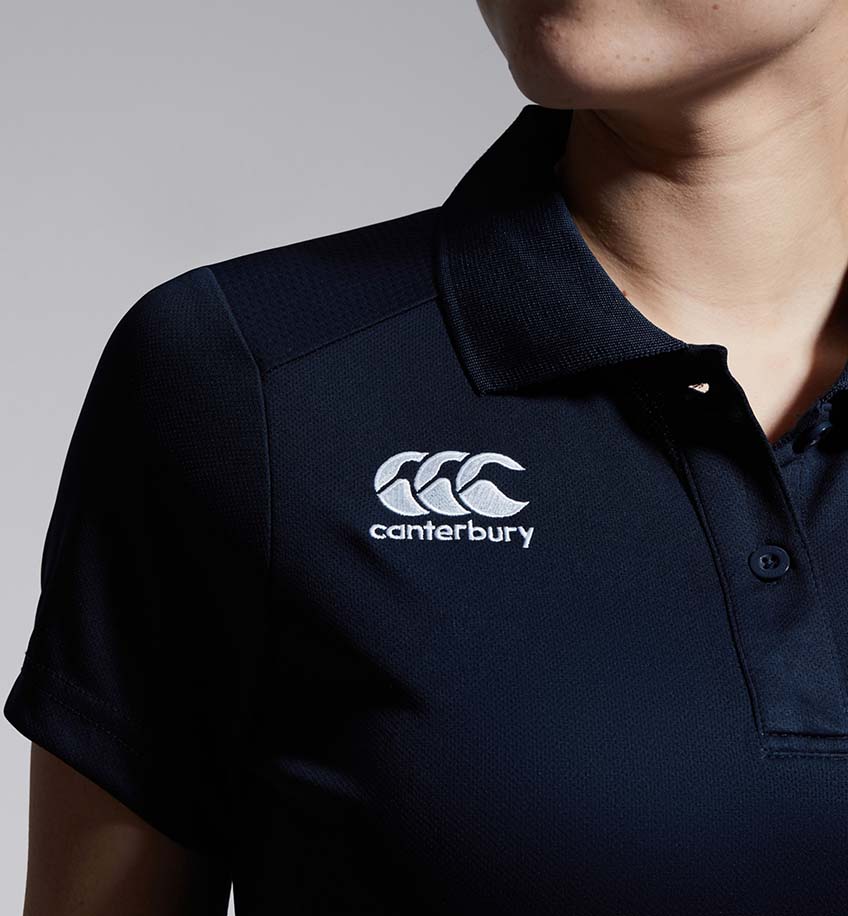 Ballina Killaloe RFC Canterbury Club Womens Black Polo Shirt - Team Wear Store.ie