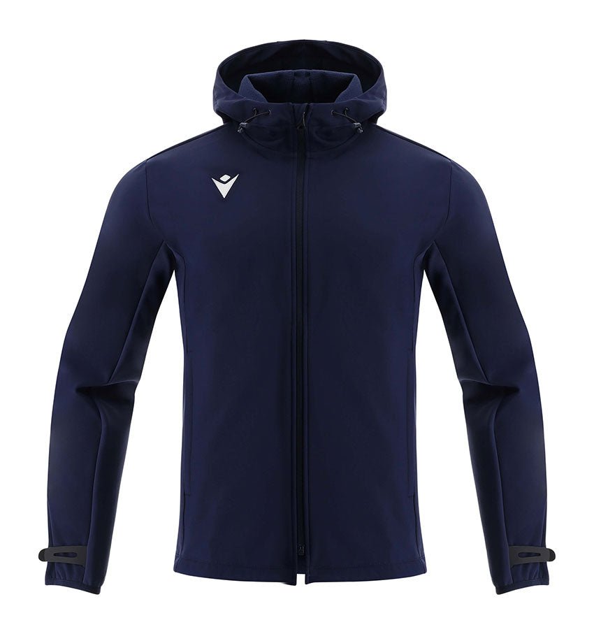 Galway Bay RFC Macron Hooded Heavy Soft - Shell Navy Himalaya Jacket - Team Wear Store.ie