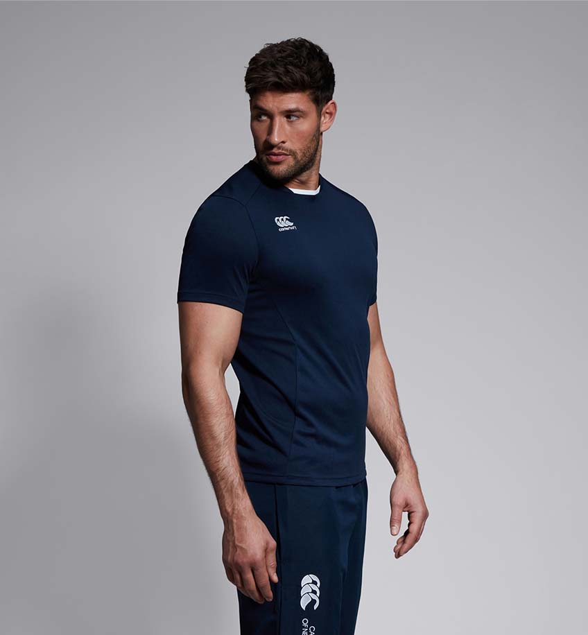 Portlaoise RFC Canterbury Dry Club Navy Tee Shirt