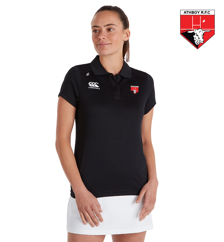 Athboy RFC Canterbury Club Black Polo Shirt WOMEN FIT