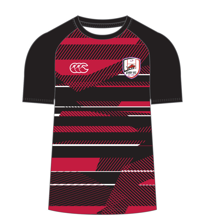 Athboy RFC Canterbury Eco Training Tee BLACK / RED
