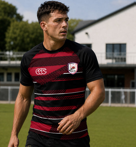 Athboy RFC Canterbury Eco Training Tee BLACK / RED