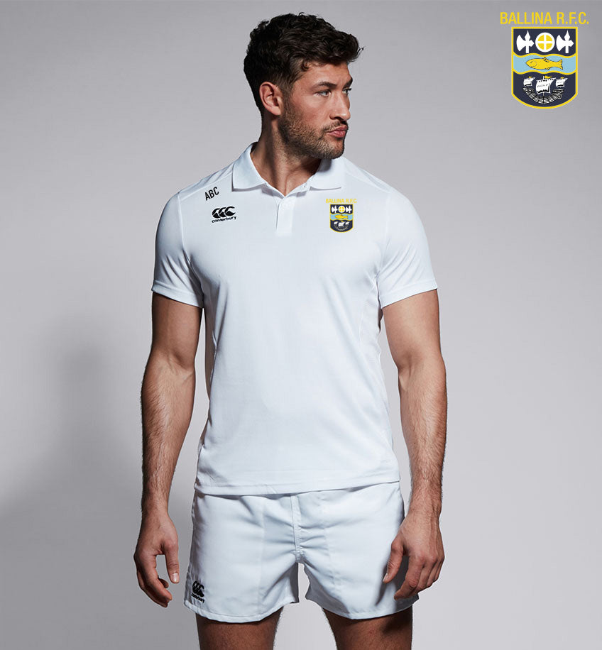 Ballina RFC Canterbury Club White Polo Shirt