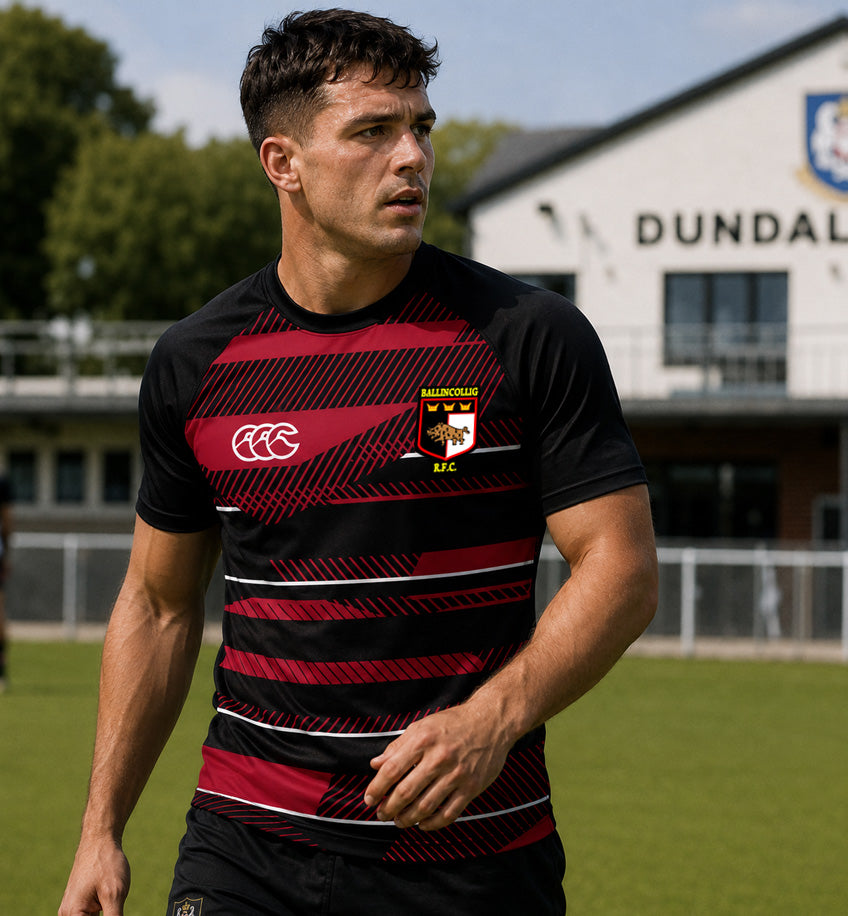 Ballincollig RFC Canterbury Eco Training Tee BLACK / RED