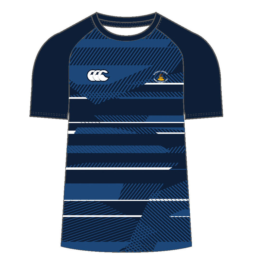 Kilfeacle & District RFC Canterbury Eco Training Tee NAVY / Royal / White