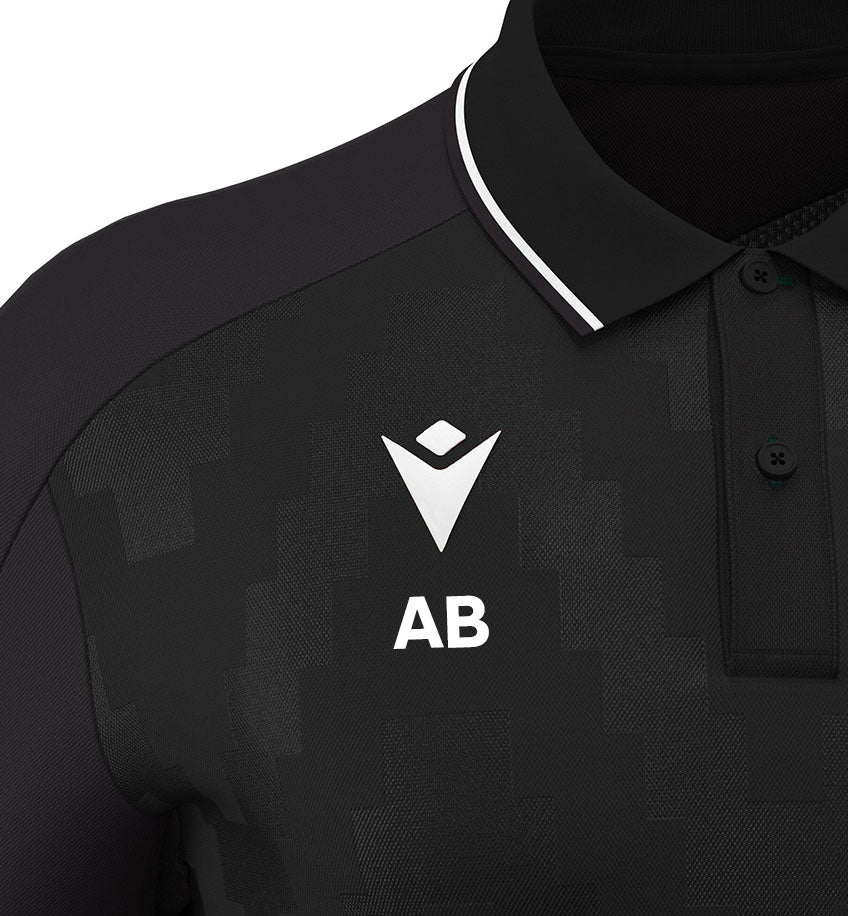 De La Salle Palmerston Macron Echoes Green and Black Polo