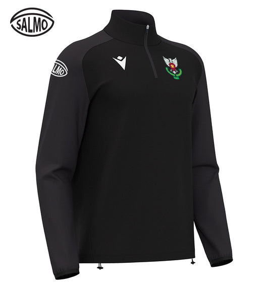 De La Salle Palmerston Macron Isen Black and Turquoise 1/4 Zip