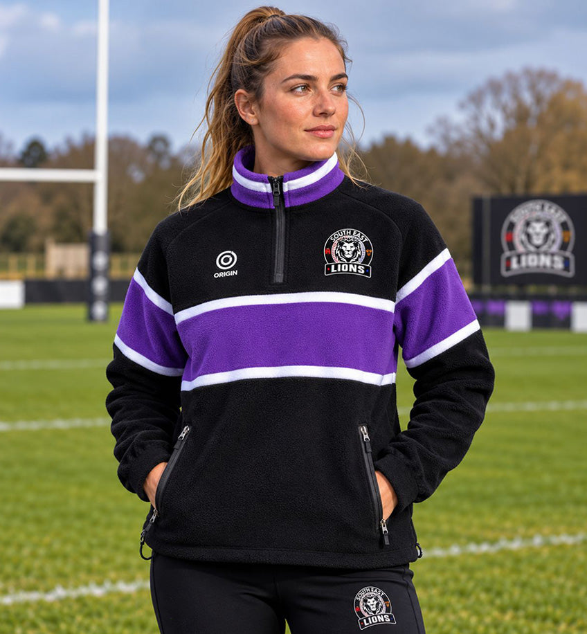 South East Lions RFC Origin Oversized Fleece 1/4  Zip Top PRE-ORDER