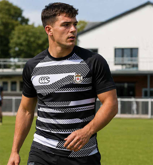 Tullamore RFC Canterbury Eco Training Tee BLACK / WHITE