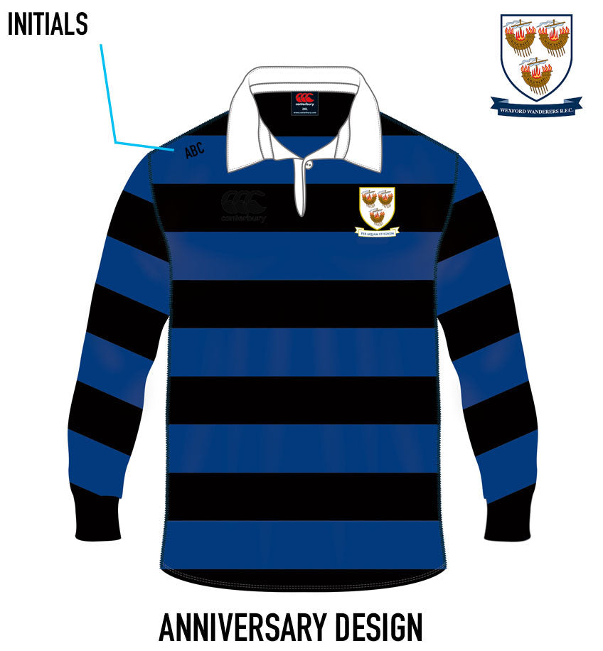 Wexford Wanderers RFC 100th Anniversary Rugby Jersey - PRE-ORDER OPEN