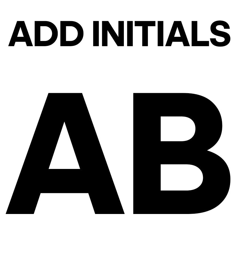Add BLACK Initials 20MM