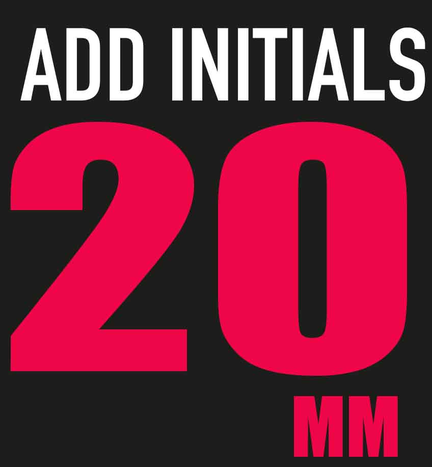 Add Initials 20MM - Team Wear Store.ie