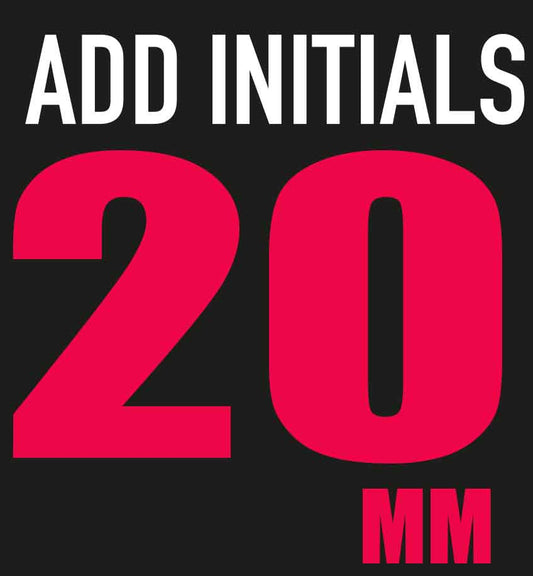 Add Initials 20MM - Team Wear Store.ie