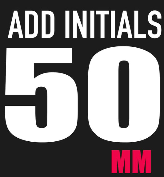 Add Initials 50MM - Team Wear Store.ie