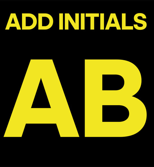 Add LEMON YELLOW Initials 20MM