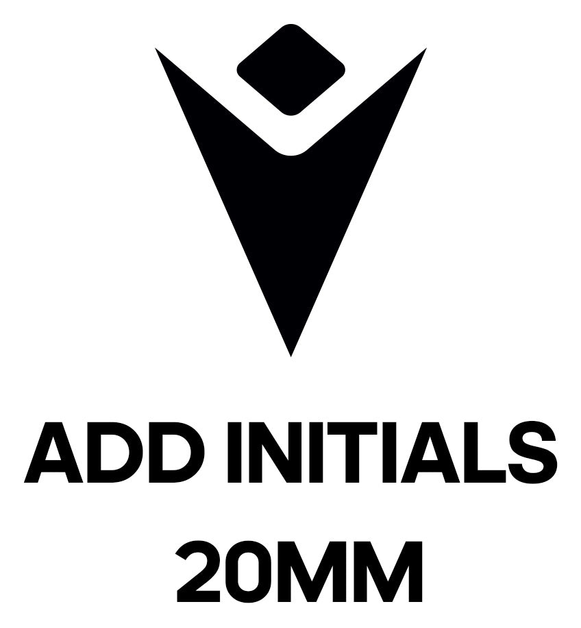 Add Macron BLACK Initials 20MM
