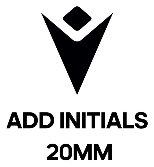 Add Macron BLACK Initials 20MM