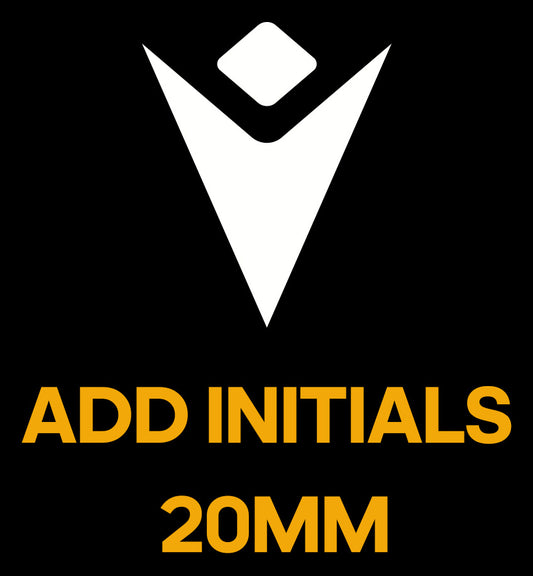 Add Macron DARK YELLOW Initials 20MM