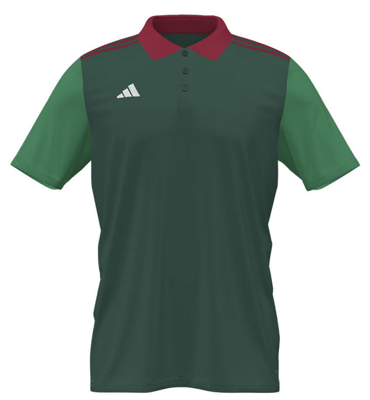 Adidas Entrada Green & Red Polo Shirt