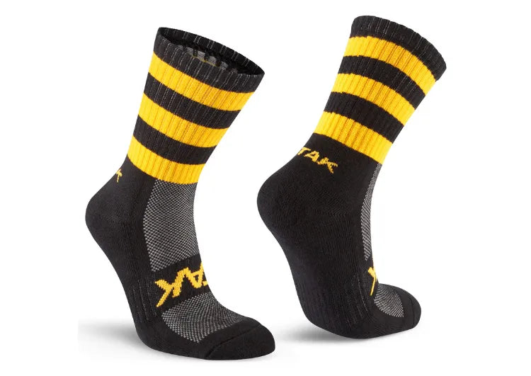 Atak Mid Leg Socks - Black and Amber