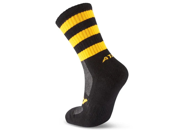 Atak Mid Leg Socks - Black and Amber