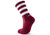 Atak Mid Leg Socks - Maroon and White