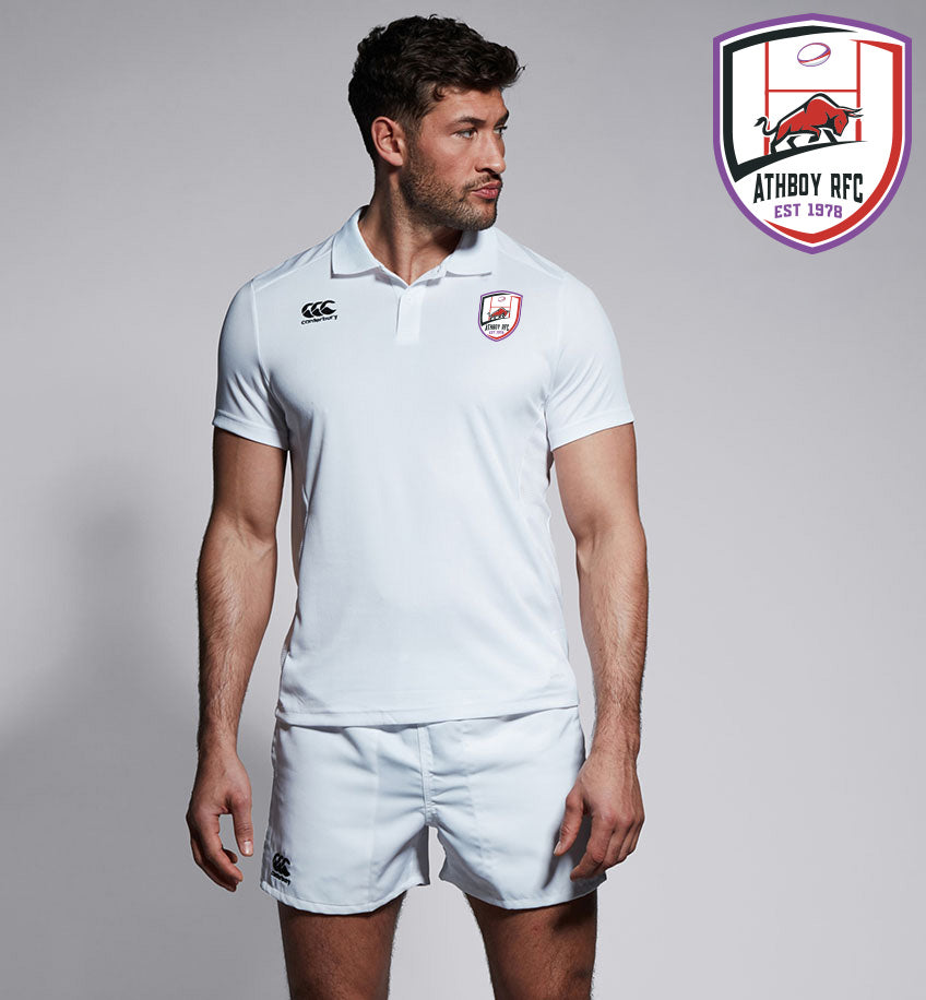 Athboy RFC Canterbury Club White Mens Polo Shirt
