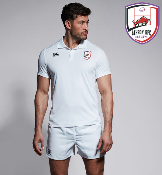 Athboy RFC Canterbury Club White Mens Polo Shirt