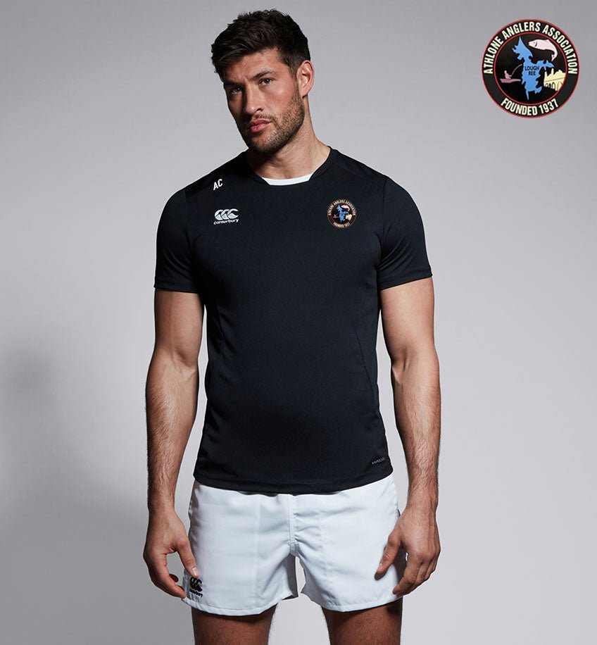 Athlone Anglers Association Canterbury Black Club Tee Shirt - Team Wear Store.ie