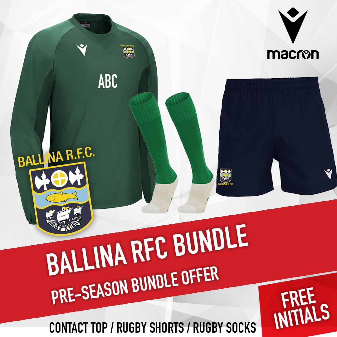 Ballina RFC Contact Top / Shorts / Socks Bundle