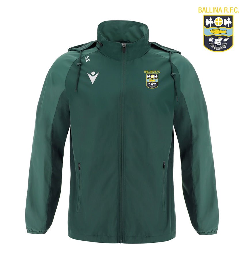 Ballina RFC Macron Elbrus Rain Jacket - Team Wear Store.ie