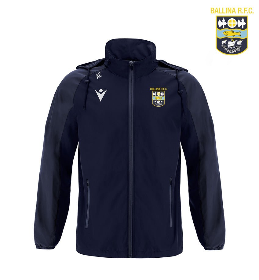Ballina RFC Macron Elbrus Rain Jacket - Team Wear Store.ie