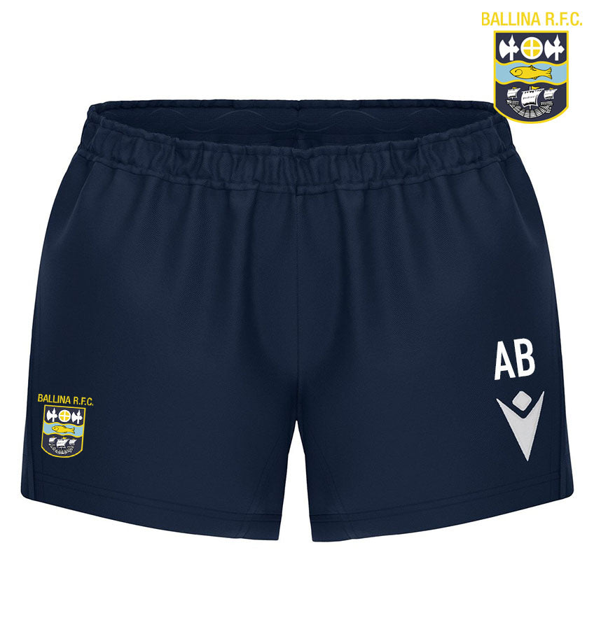Ballina RFC Macron Lapis Shorts *Womens Fit*