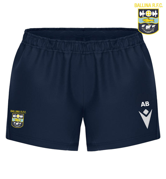 Ballina RFC Macron Lapis Shorts *Womens Fit*