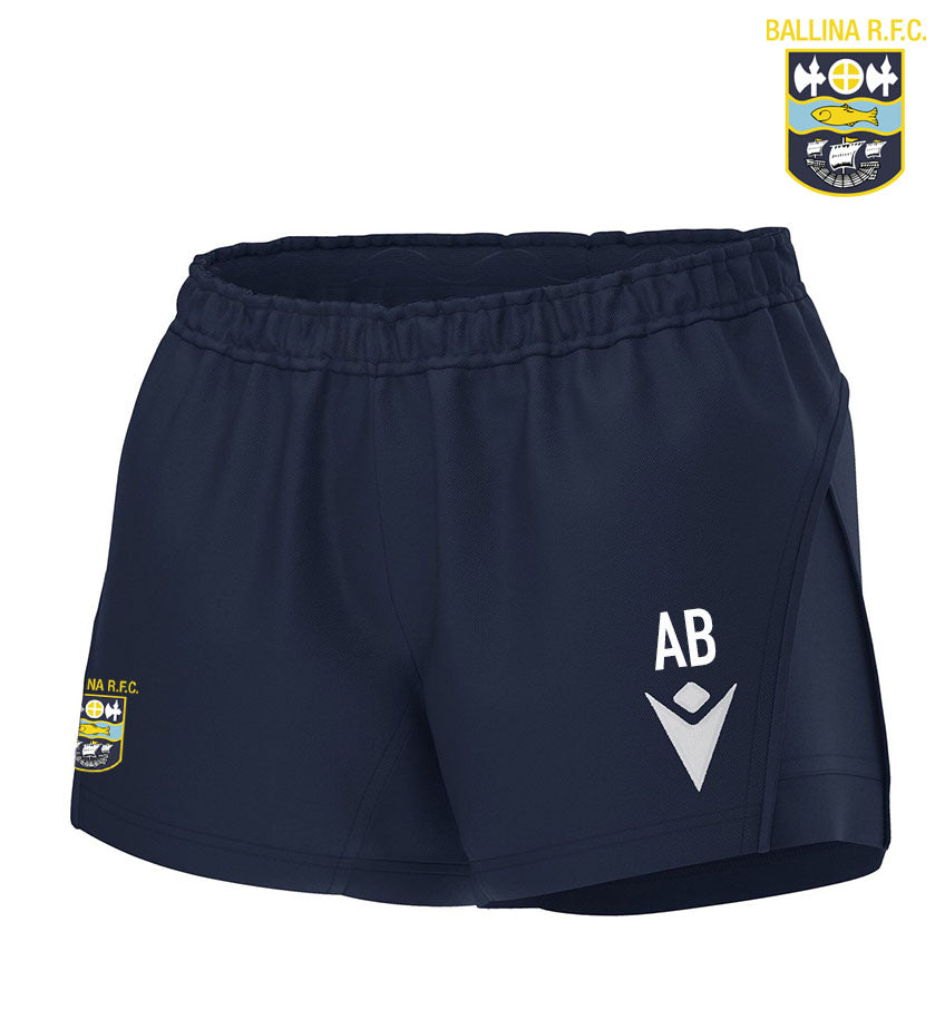 Ballina RFC Macron Lapis Shorts *Womens Fit*
