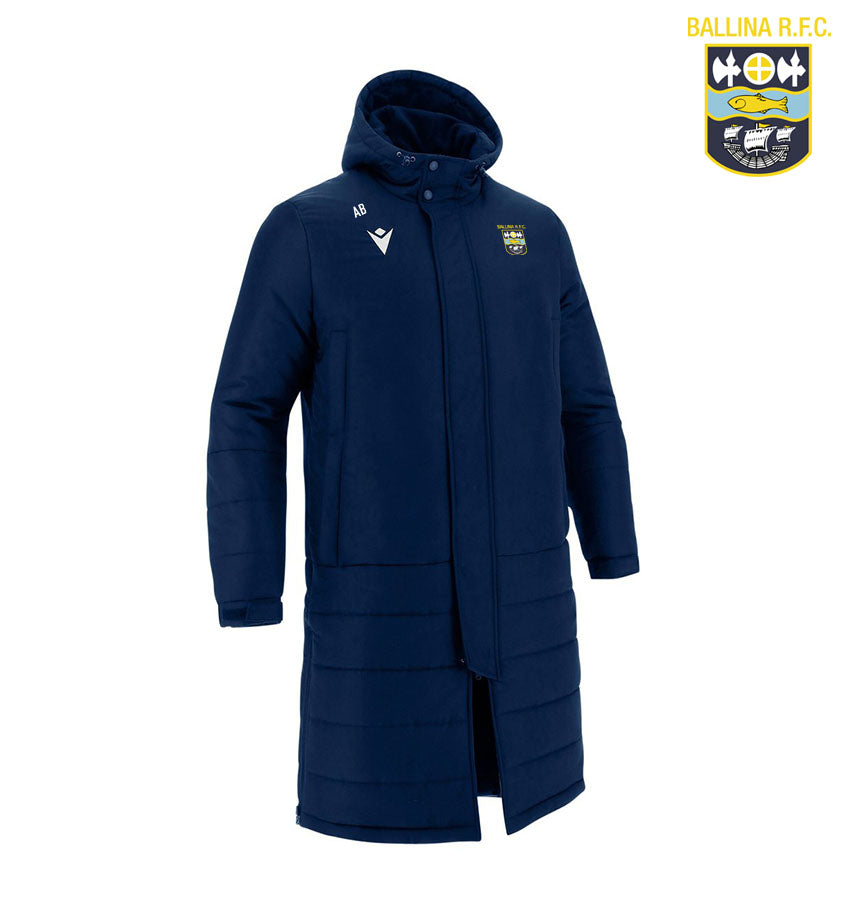 Ballina RFC Macron Turvey Long Bench Jacket